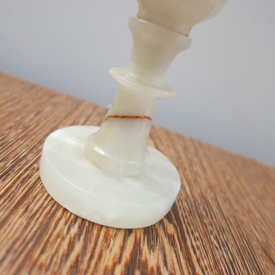 Image 1 of Alte Onyx-Alabaster-Tischlampe, England 1970