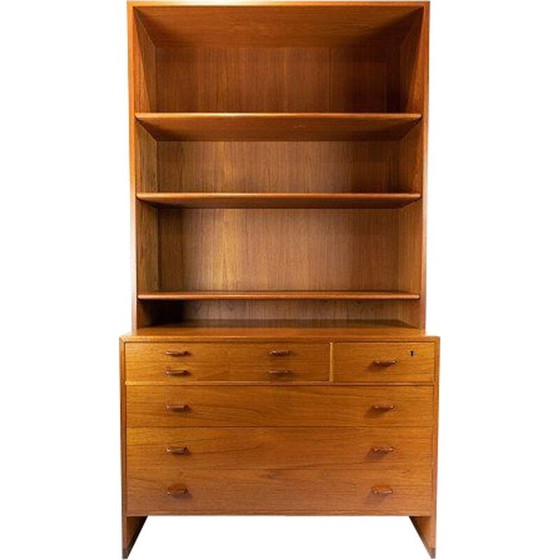 Image 1 of Vintage-Bücherregal aus Teakholz von Hans J. Wegner, 1960