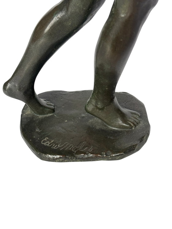 Image 1 of Wunderschöne seltene Jugendstil Bronze Um 1900, Nackte Frau