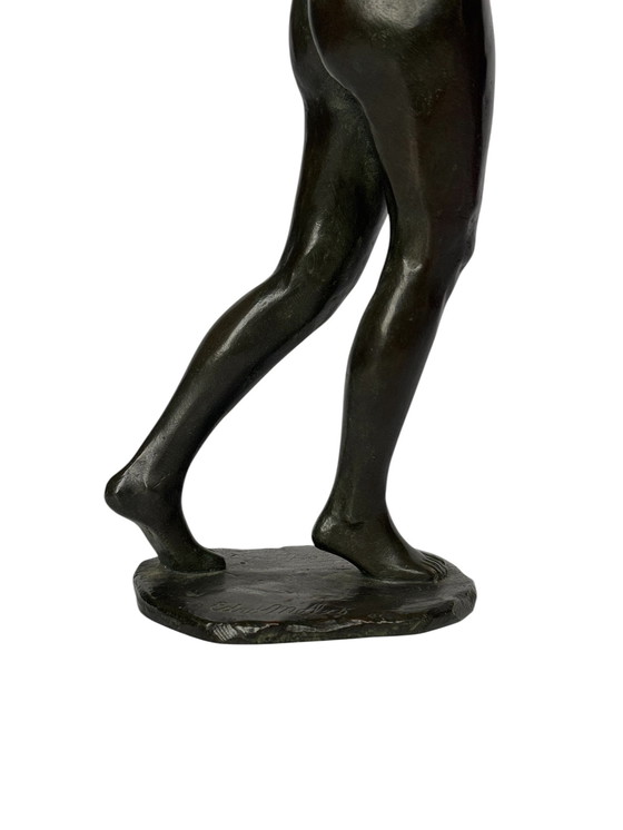 Image 1 of Wunderschöne seltene Jugendstil Bronze Um 1900, Nackte Frau