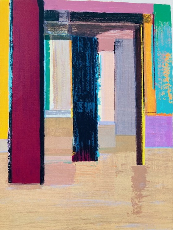 Image 1 of Helmuth van Galen - Siebdruck - Innenraum I