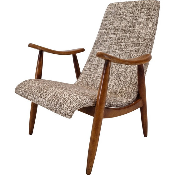 Image 1 of Vintage Sessel aus Teakholz und Stoff, Dänemark 1960er Jahre