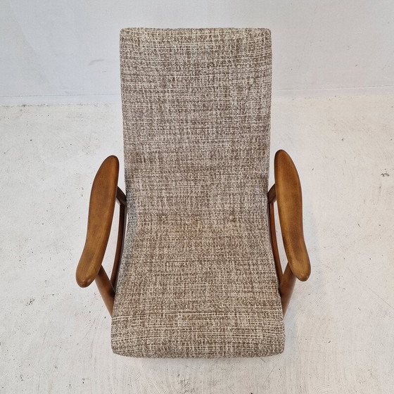 Image 1 of Vintage Sessel aus Teakholz und Stoff, Dänemark 1960er Jahre