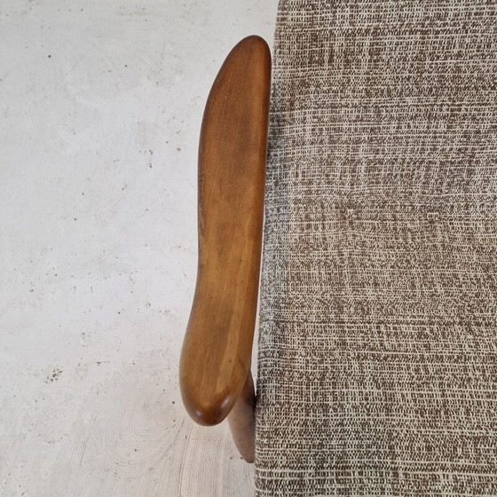 Image 1 of Vintage Sessel aus Teakholz und Stoff, Dänemark 1960er Jahre