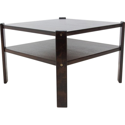 Vintage Couchtisch aus Buchenholz, Tschechoslowakei 1980er Jahre