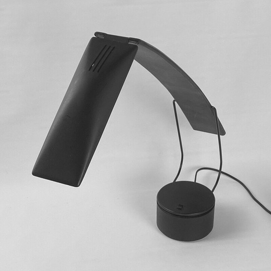 Image 1 of Vintage-Lampe aus schwarzem Polycarbonat und Metall von Mario Barbaglia und Marco Colombo für Paf Studio, Italien 1980
