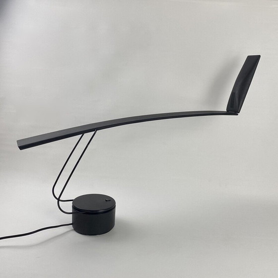 Image 1 of Vintage-Lampe aus schwarzem Polycarbonat und Metall von Mario Barbaglia und Marco Colombo für Paf Studio, Italien 1980