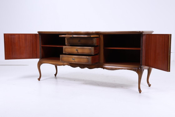 Image 1 of Wirkungsvolles Warrings Chippendale Sideboard | Vintage Schubladen Anrichte Holz Antik Buffet Englisch Aufbewahrung