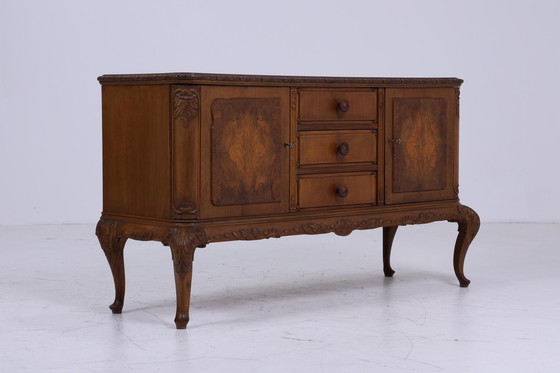 Image 1 of Wirkungsvolles Warrings Chippendale Sideboard | Vintage Schubladen Anrichte Holz Antik Buffet Englisch Aufbewahrung