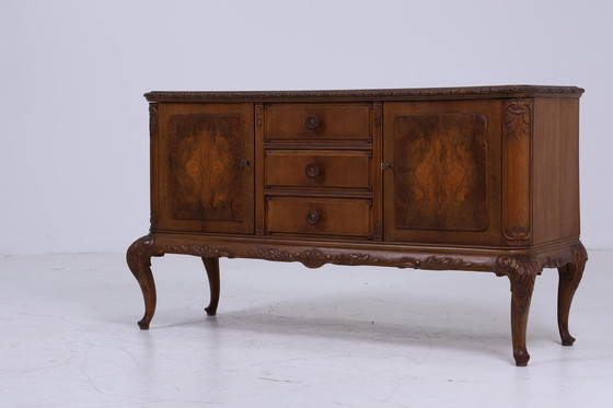 Image 1 of Wirkungsvolles Warrings Chippendale Sideboard | Vintage Schubladen Anrichte Holz Antik Buffet Englisch Aufbewahrung