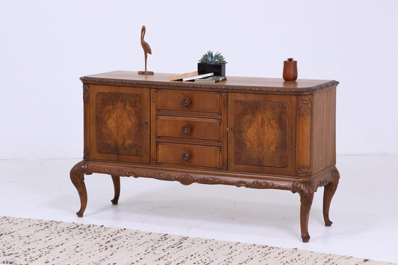 Image 1 of Wirkungsvolles Warrings Chippendale Sideboard | Vintage Schubladen Anrichte Holz Antik Buffet Englisch Aufbewahrung