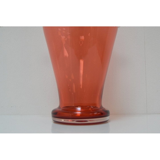 Image 1 of Vase aus tschechischem Kunstglas von Glasswork Novy Bor, 1950er Jahre