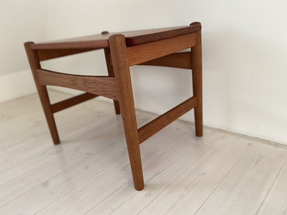 Image 1 of Hans J. Wegner Tabletttisch Mit Loser Wendeplatte