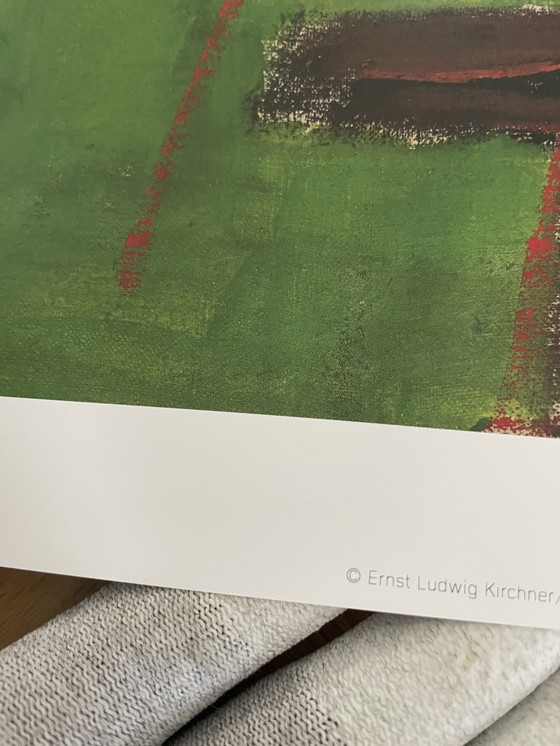 Image 1 of Ernst Ludwig Kirchner (1880-1938), Artistin, 1910, Orginal Exhibition Poster Sweden, Copyright Ernst Ludwig Kirchner