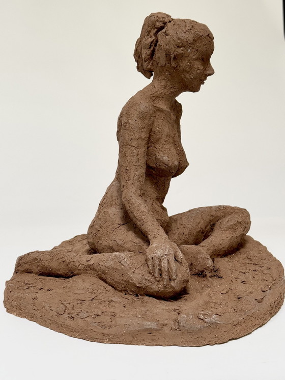 Image 1 of Yolande Ide (1931) - Terrakotta-Skulptur " Nicole "