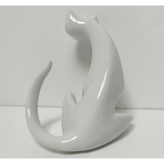 Image 1 of Vintage-Porzellankatze für Hollohaza, 1980