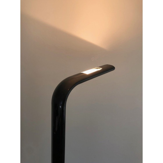 Image 1 of Vintage Stehlampe aus schwarz lackiertem Metall, 1970