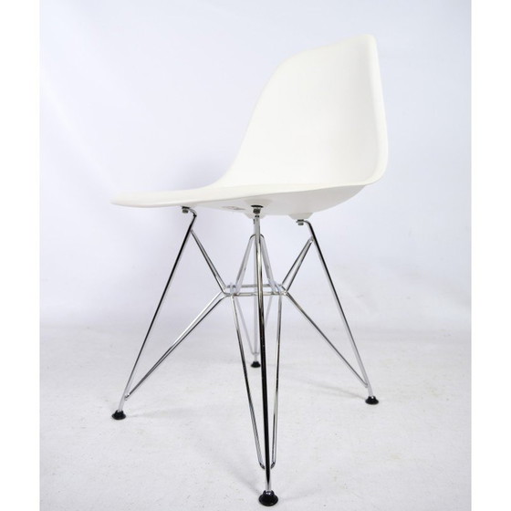 Image 1 of Dsr-Stuhl aus weißem Kunststoff von Charles und Ray Eames, 1948er Jahre