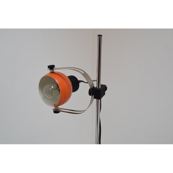 Image 1 of Verstellbare Vintage-Stehleuchte aus Metall und Chrom, Tschechoslowakei 1970