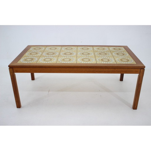 Vintage Couchtisch aus Palisanderholz und Fliesen, Dänemark 1960