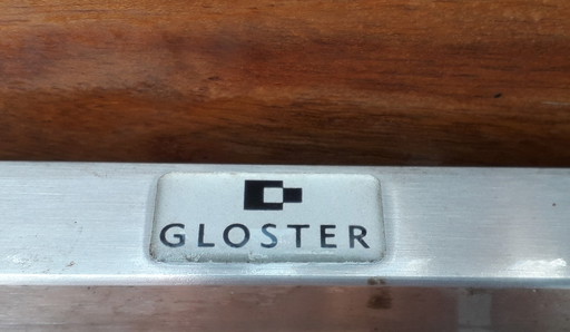 Gloster Beistelltisch Edelstahl/Teak 47,5x47,5x44,5(h) cm