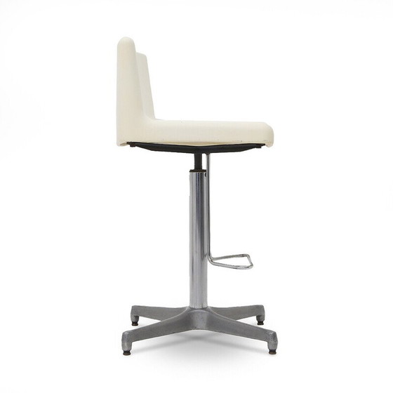 Image 1 of Satz von 4 Vintage-Hockern mit Glasfasersitz von Vaghi, 1960er Jahre