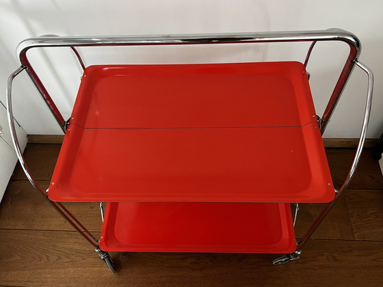Image 1 of Midcentury Dinett Servierwagen von Bremshey