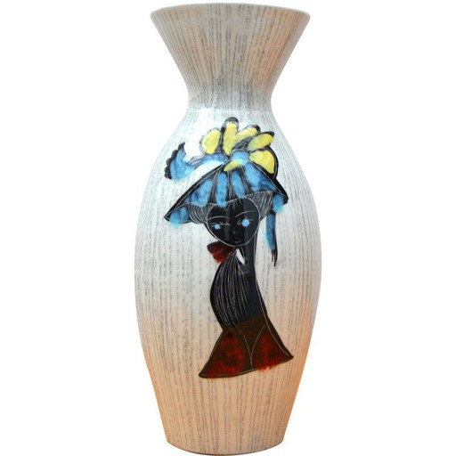 Alte Keramikvase "La Settimello", Italien 1950