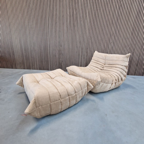 Image 1 of Ligne Roset Togo Alcantara Set