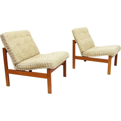 Ein Paar Vintage-Sessel von Ole Knudsen für France et Son, Dänemark 1970