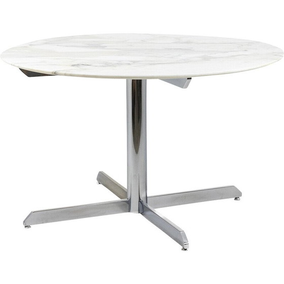 Image 1 of Vintage Esstisch aus Marmor und Metall von Florence Knoll für Knoll, USA 1960