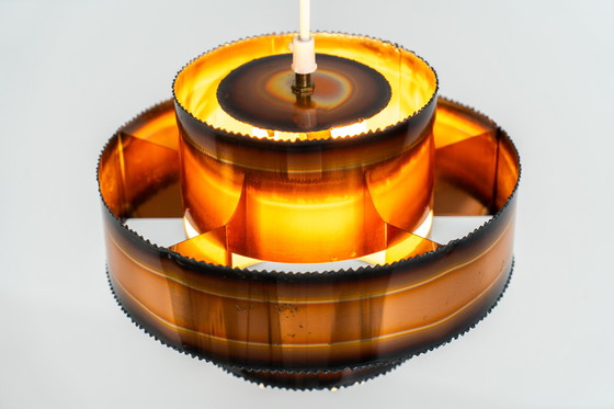 Image 1 of Brutalistisches Burt-Kupfer-Pendel von Sven Aage Holm Sørensen (Dänemark, 1960er Jahre).