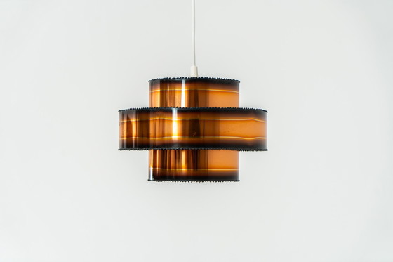 Image 1 of Brutalistisches Burt-Kupfer-Pendel von Sven Aage Holm Sørensen (Dänemark, 1960er Jahre).