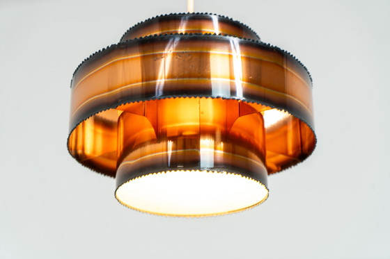 Image 1 of Brutalistisches Burt-Kupfer-Pendel von Sven Aage Holm Sørensen (Dänemark, 1960er Jahre).