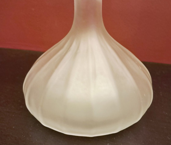 Image 1 of Weiße Glas Vase "Jack In The Pulpit"