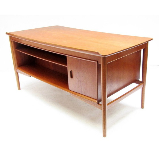 Image 1 of Alter dänischer Schreibtisch aus Teakholz von Svend Aage Madsen für Sigurd Hansen, 1960er Jahre