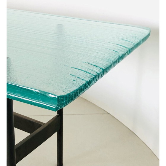 Image 1 of Vintage-Couchtisch Waves aus Metall und Glas von Ludovica und Roberto Palomba für Fiam, Italien 2000