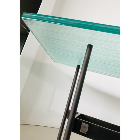 Image 1 of Vintage-Couchtisch Waves aus Metall und Glas von Ludovica und Roberto Palomba für Fiam, Italien 2000