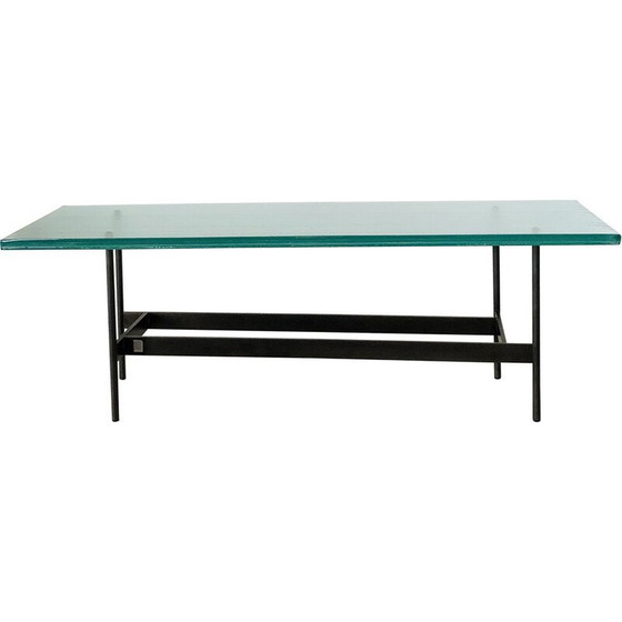 Image 1 of Vintage-Couchtisch Waves aus Metall und Glas von Ludovica und Roberto Palomba für Fiam, Italien 2000