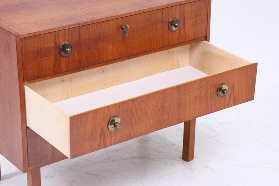Image 1 of Stilvolle Teak Mid Century Kommode | Vintage Schubladen Schrank Holz Aufbewahrung