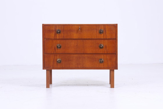 Image 1 of Stilvolle Teak Mid Century Kommode | Vintage Schubladen Schrank Holz Aufbewahrung