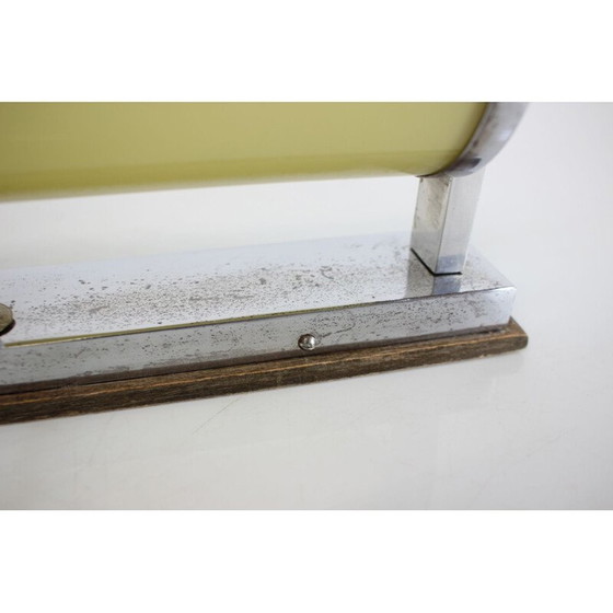 Image 1 of Alte Bauhaus-Wandleuchte aus Chrom und Glas, Tschechoslowakei 1930