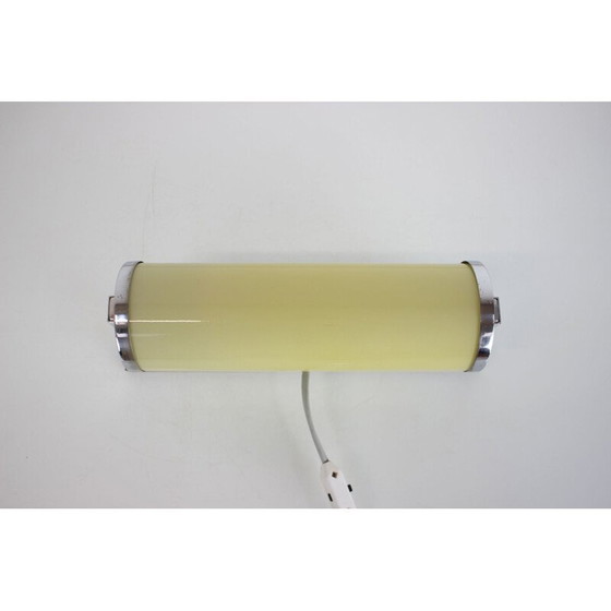 Image 1 of Alte Bauhaus-Wandleuchte aus Chrom und Glas, Tschechoslowakei 1930