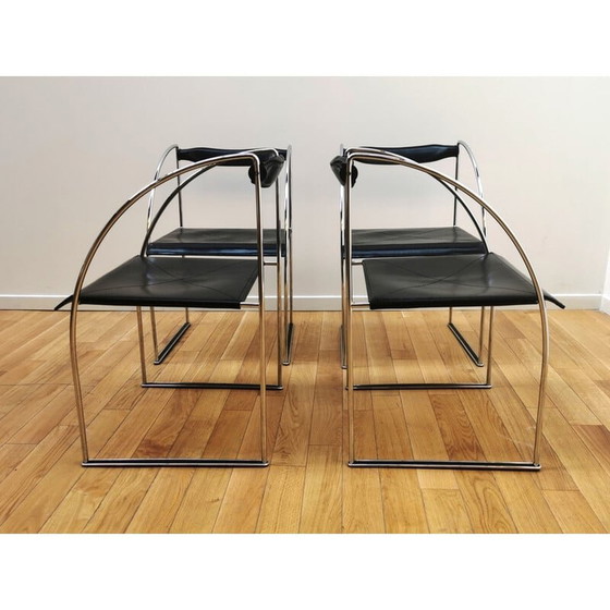 Image 1 of Satz von 4 Patoz-Stühlen von Francesco Soro für Icf, Italien