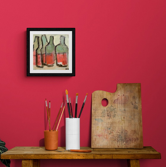 Image 1 of Germain Henneka – Fünf Flaschen Rotwein