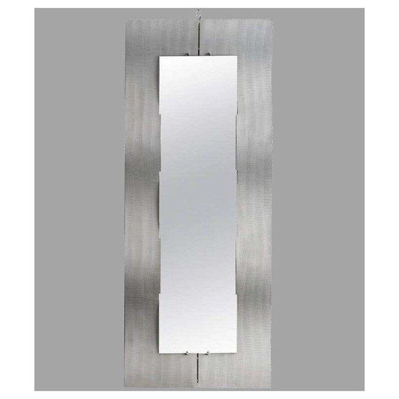 Image 1 of Spiegel "Wave" aus Aluminium von Lorenzo Burchiellaro, 1970