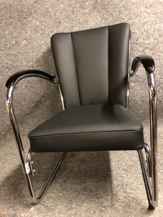 Image 1 of Sessel Gispen 412, aufgearbeitetes Leder