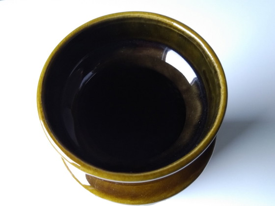 Image 1 of Ilkra Edelkeramik J.L. Knödgen Vase mit floralem Dekor in Relief