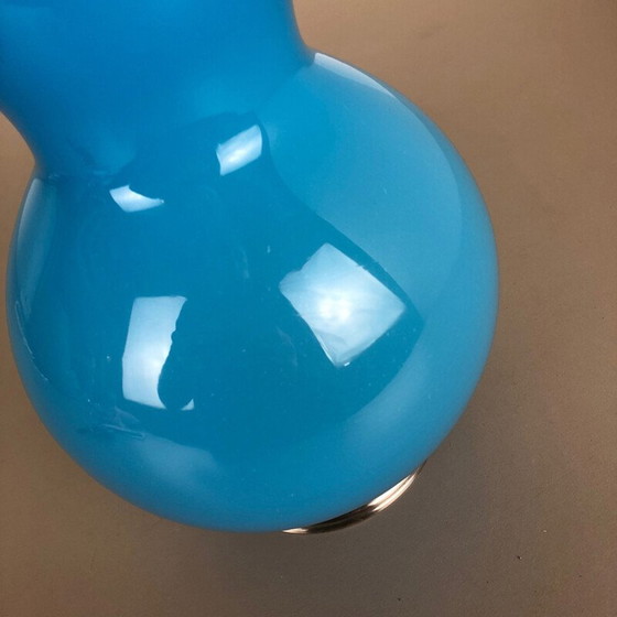 Image 1 of Blaue" Tischlampe aus Murano-Opalglas von Cenedese Vetri, 1960