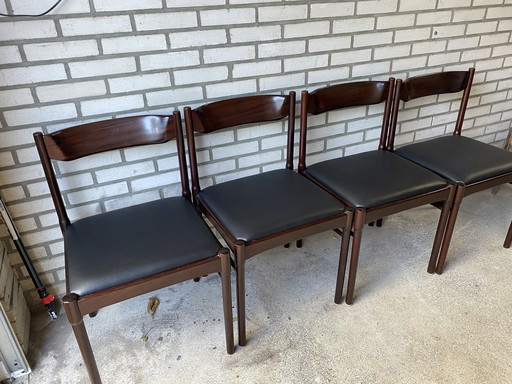 4x Stühle aus Palisanderholz